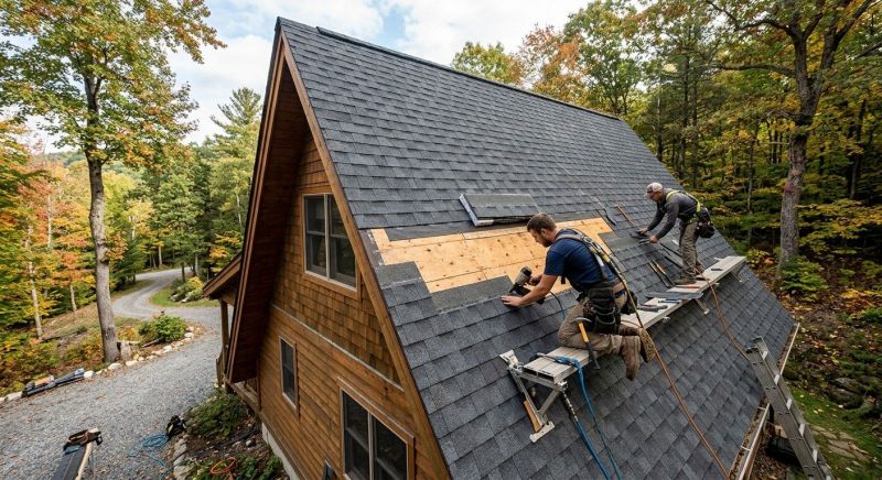 A Frame Roof Repair in Summit County, OH