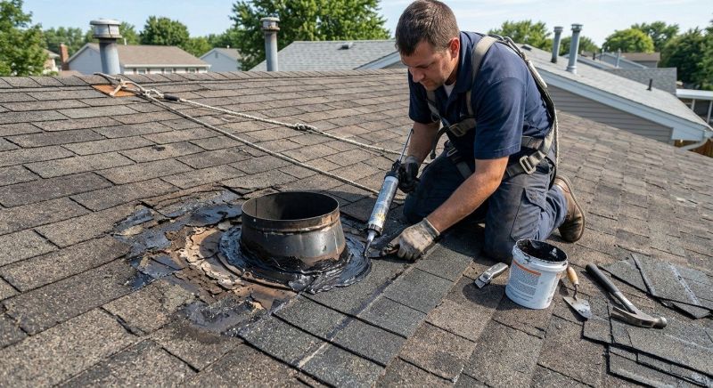 Asphalt Roof Leak Repair in Valley City, OH