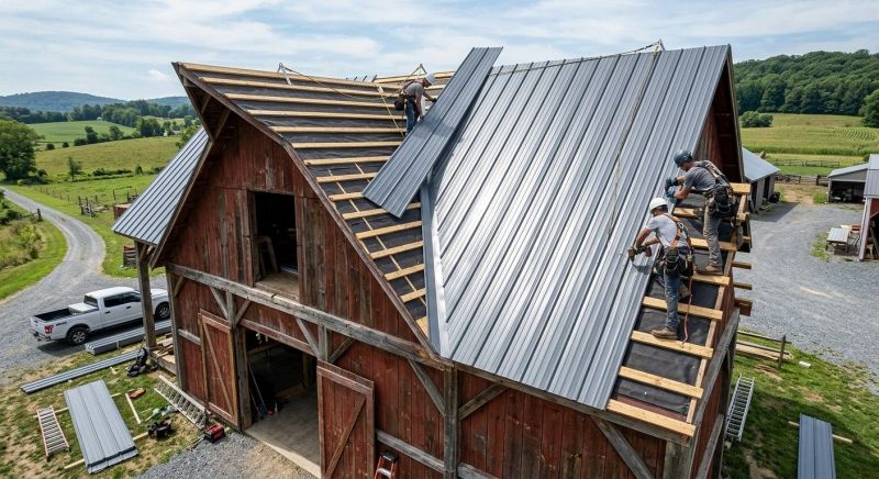 Barn Roof Construction in Summit County, OH