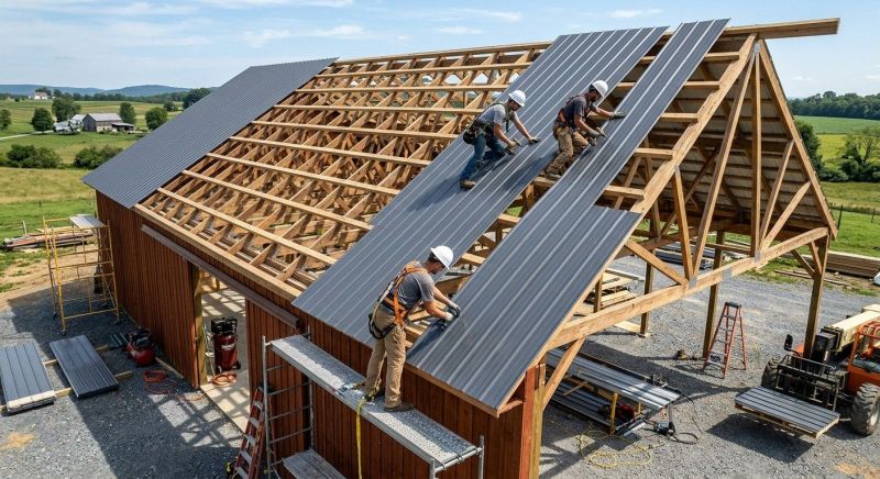 Barn Roof Construction in Summit County, OH