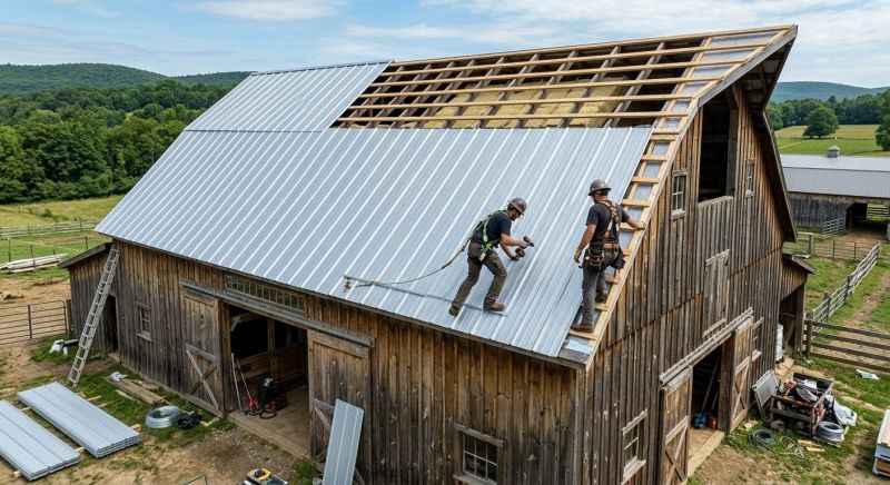 Barn Roof Construction in Summit County, OH
