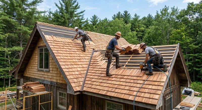 Cedar Roof Installation in Northfield, OH
