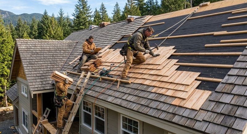 Cedar Roof Installation in Stow, OH