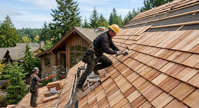 Cedar Roof Installation in Valley City, OH
