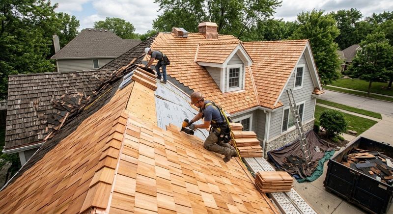 Cedar Roof Replacement in Stow, OH