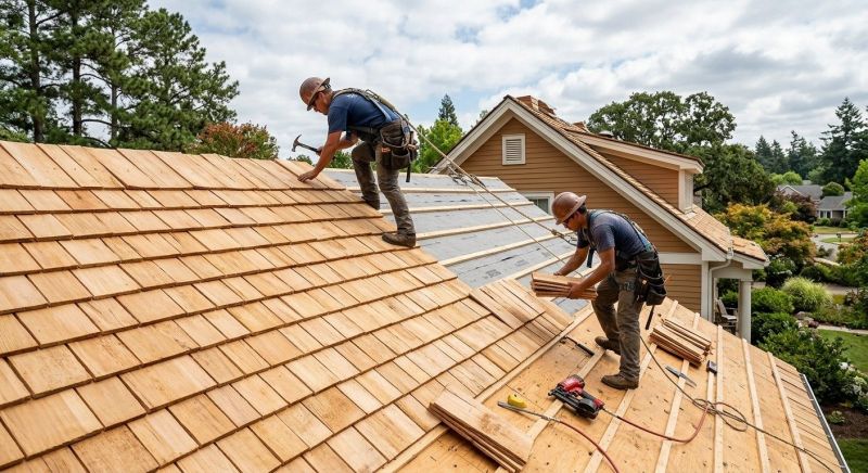 Cedar Shake Roof Construction in North Royalton, OH