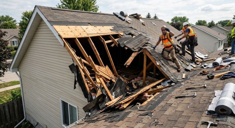 Collapsing Roof Repair in Summit County, OH