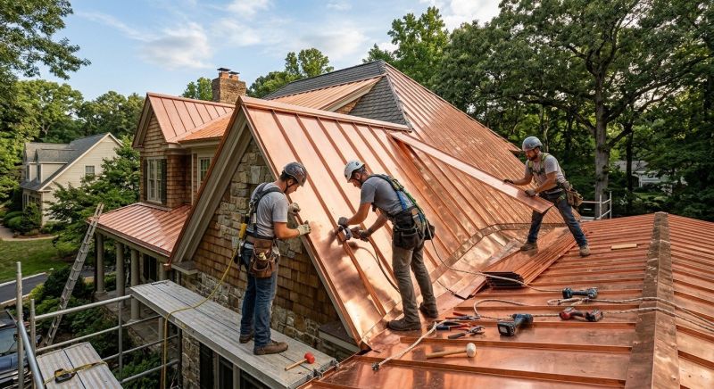 Copper Roof Installation in Summit County, OH