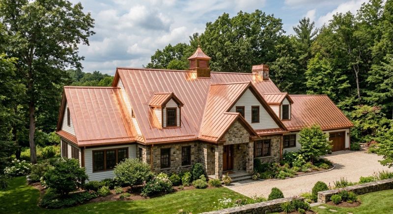Copper Roof Replacement in Summit County, OH
