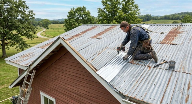 Corrugated Roof Repair in Louisville, OH