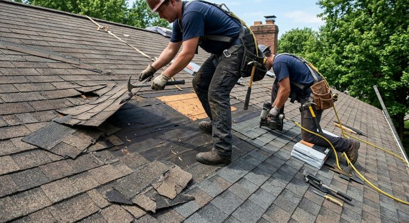 Damaged Roof Repair in Tallmadge, OH