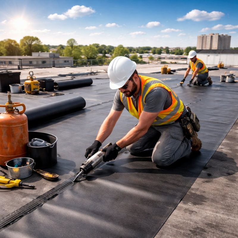 Epdm Roof Installation in Rootstown, OH