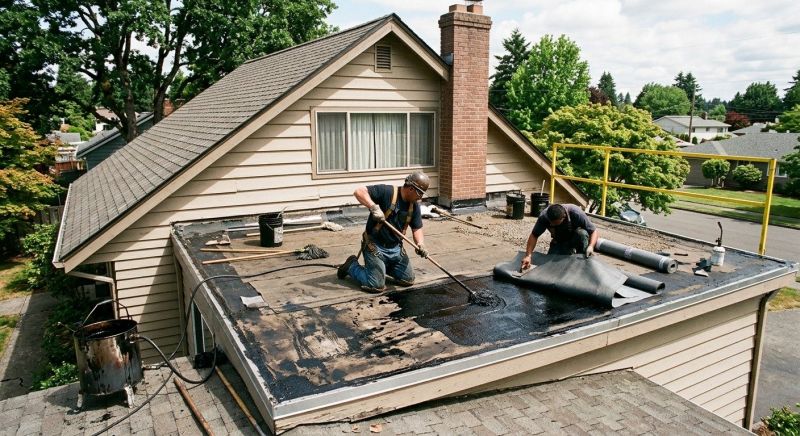 Flat Roof Tar Repair in Summit County, OH