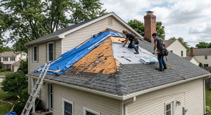 Hail Damage Roof Repair in Medina, OH