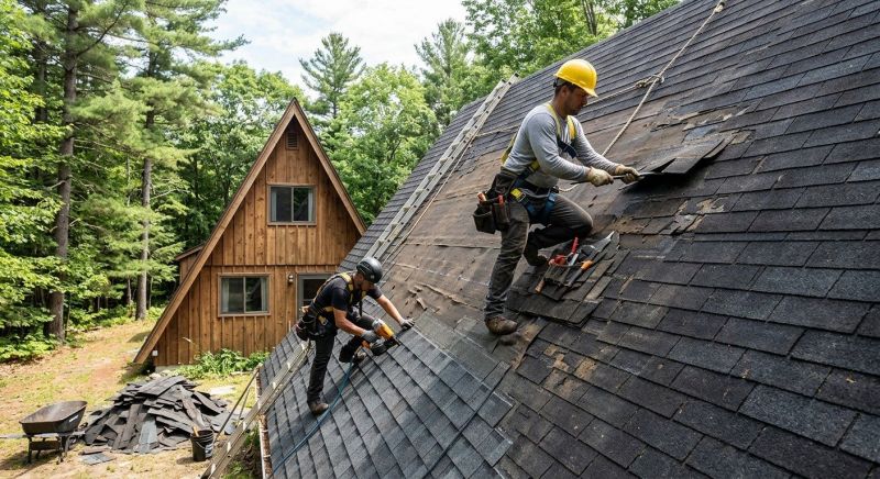 Hip Roof Shingle Replacement in Summit County, OH