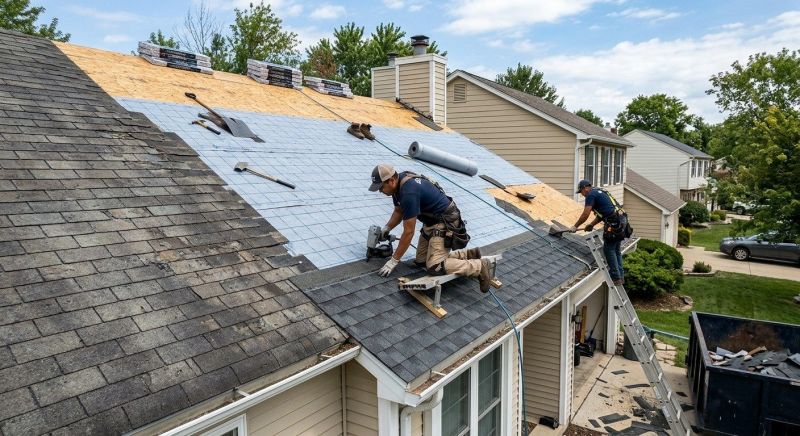 Hip Roof Shingle Replacement in Summit County, OH