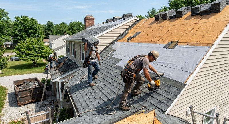 Hip Roof Shingle Replacement in Summit County, OH