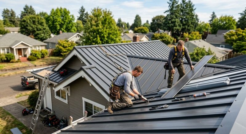 Metal Roof Leak Repair in Summit County, OH