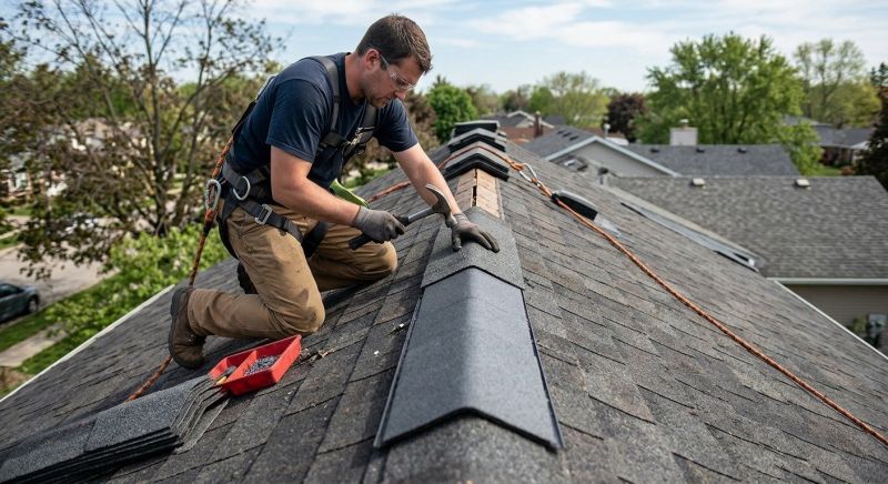 Ridge Cap Repair in Summit County, OH