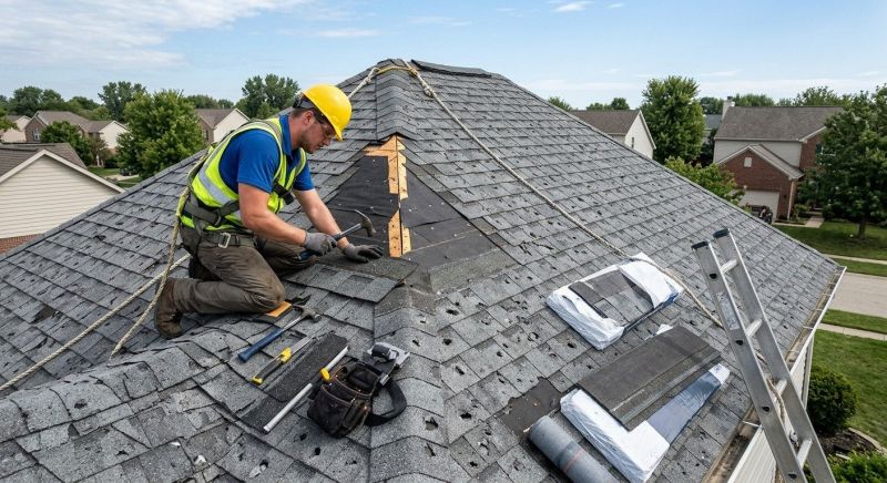 Roof Damage Repair in Akron, OH