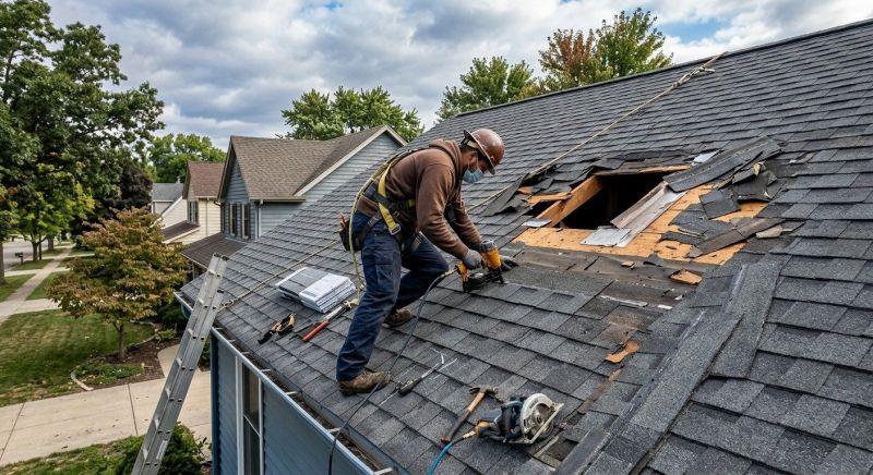 Roof Damage Restoration in Hudson, OH