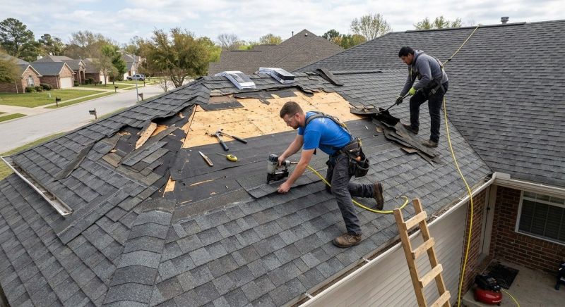 Roof Damage Restoration in Northfield, OH