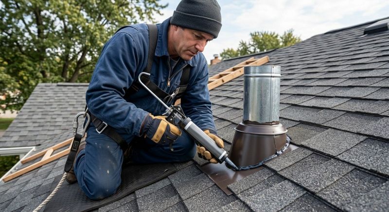 Roof Vent Flashing Repair in Summit County, OH