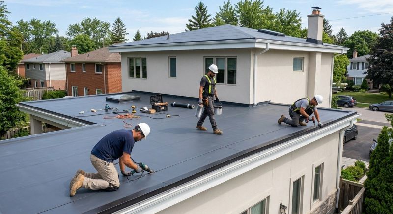 Rubber Roof Installation in Summit County, OH
