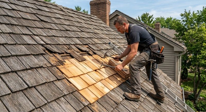 Shake Shingle Repair in Kent, OH