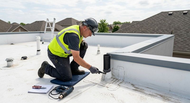 Single Ply Roof Inspection in Summit County, OH