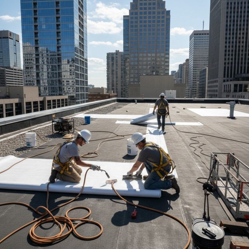 Single Ply Roof Repair in Barberton, OH