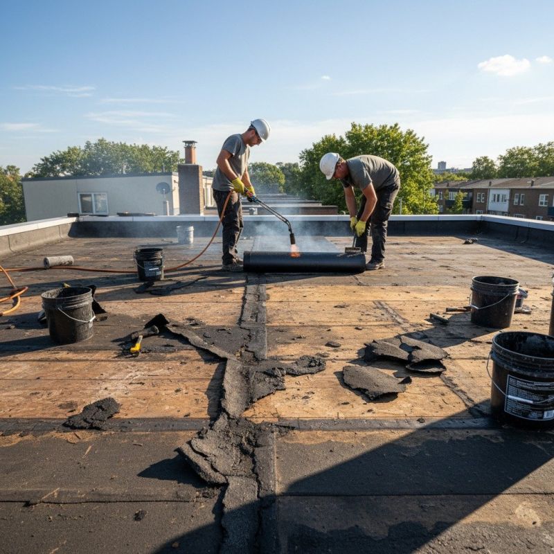 Single Ply Roof Repair in Cuyahoga Falls, OH