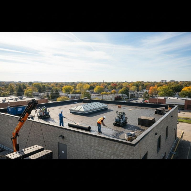 Single Ply Roof Replacement in North Canton, OH