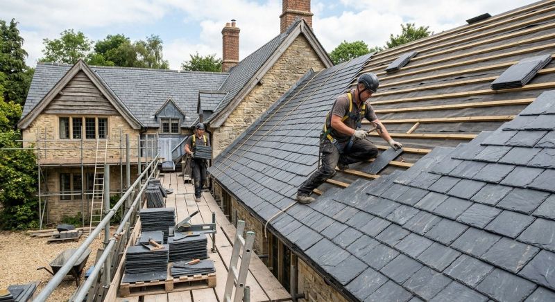Slate Roof Installation in Cuyahoga Falls, OH