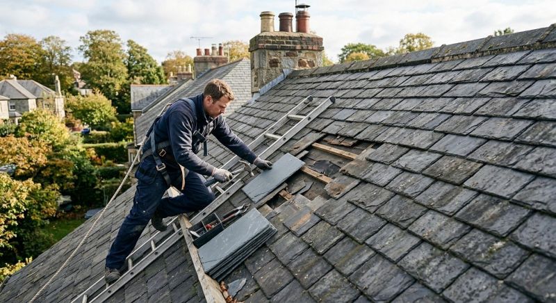 Slate Roof Repair in Kent, OH