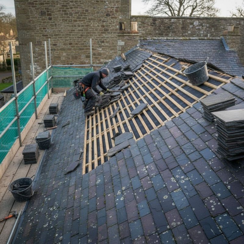 Slate Roof Replacement in Wadsworth, OH