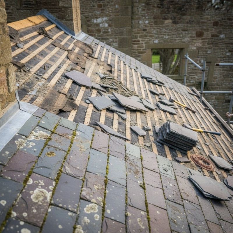 Slate Roof Replacement in Wayne County, OH