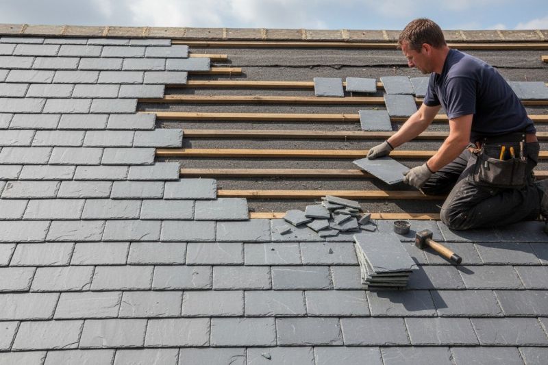 Slate Shingles Repair in Akron, OH