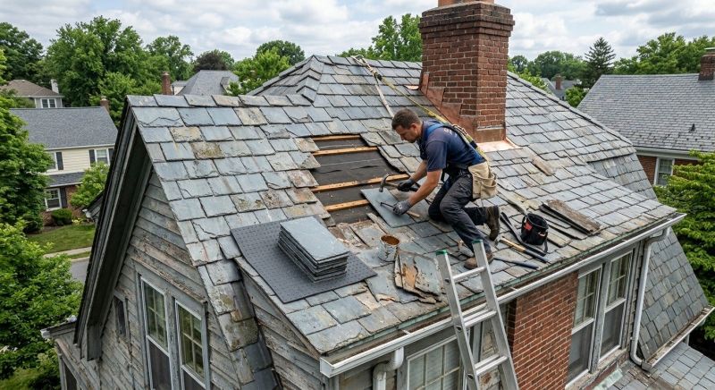 Slate Shingles Repair in Louisville, OH