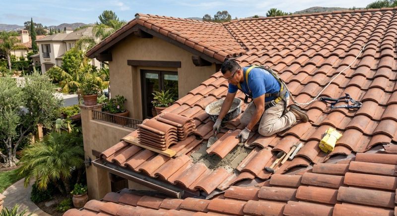 Spanish Tile Roof Repair in Summit County, OH