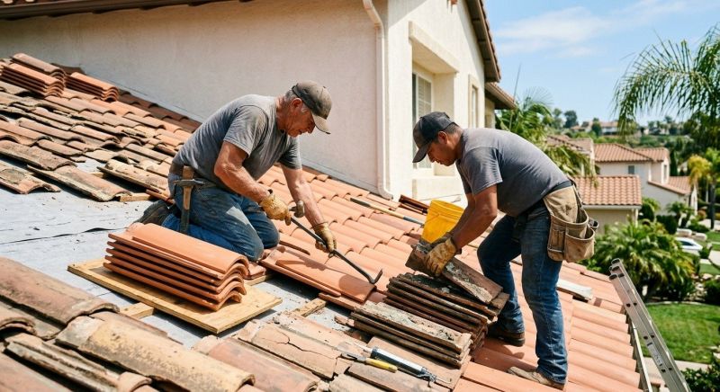 Spanish Tile Roof Repair in Summit County, OH