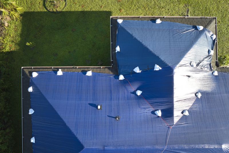 Storm Damage Roof Tarping in Summit County, OH