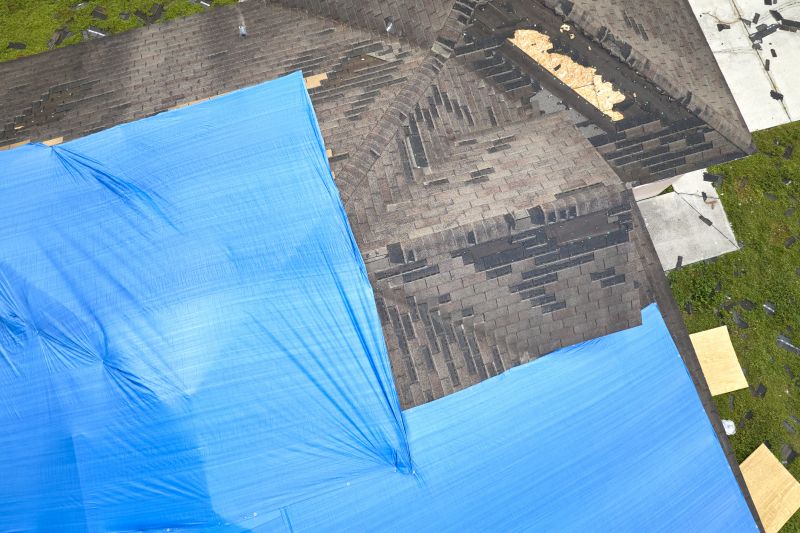 Storm Damage Roof Tarping in Summit County, OH