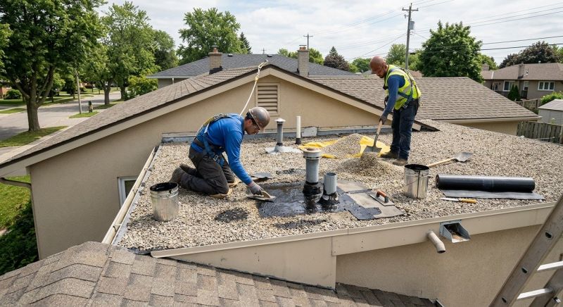 Tar And Gravel Roof Repair in Akron, OH