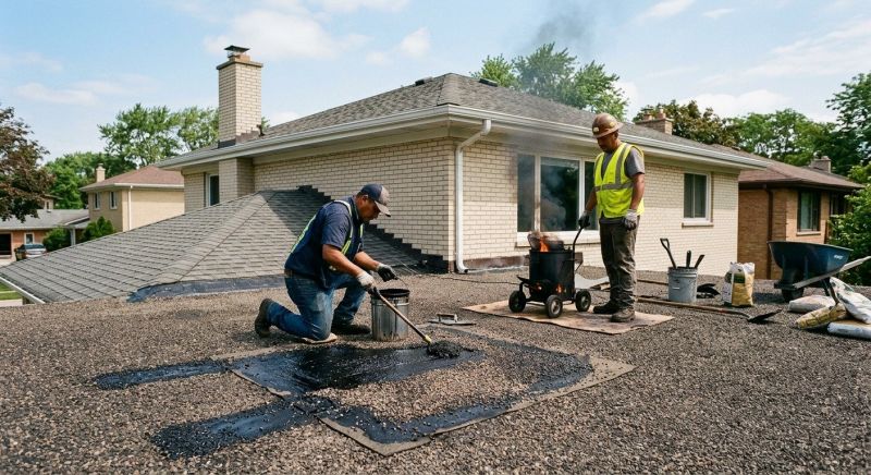 Tar And Gravel Roof Repair in Brecksville, OH