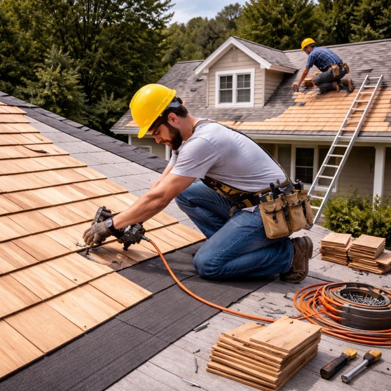 Wood Roofing Installation in Medina County, OH
