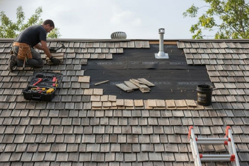 Wood Shake Roof Repair in North Canton, OH