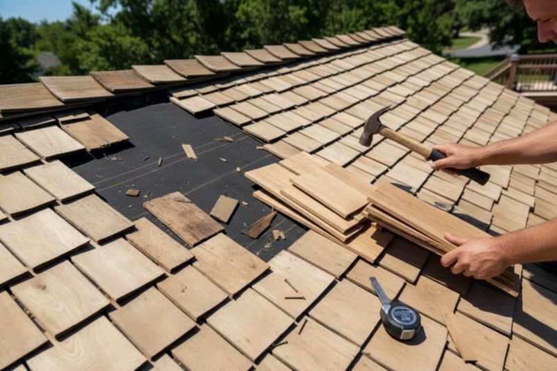 Wood Shake Roof Repair in Streetsboro, OH