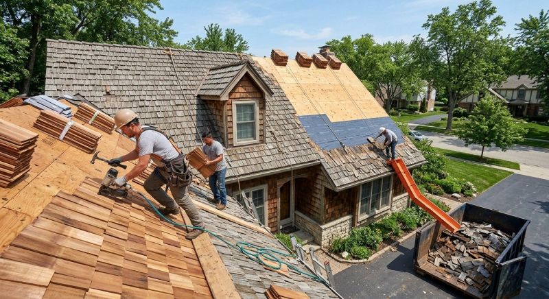 Wood Shake Roof Replacement in Kent, OH