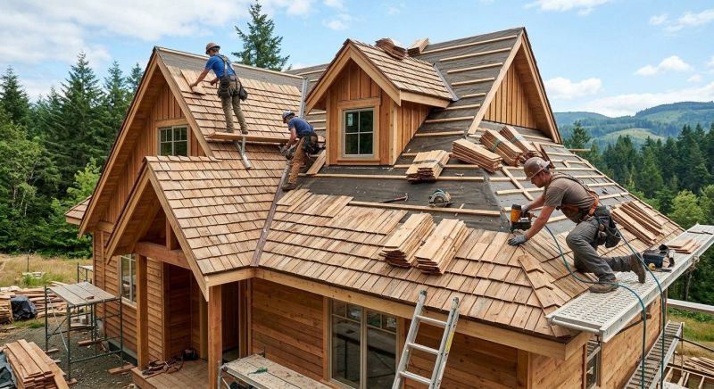 Wooden Roof Installation in Summit County, OH